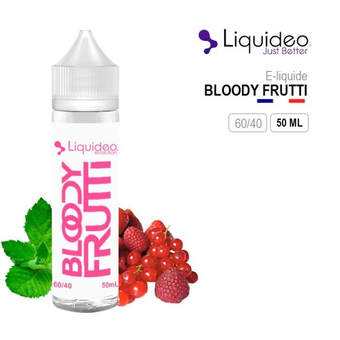 E-LIQUIDE LIQUIDEO - BLOODY FRUTTI 50ML EN 0MG - Cdiscount Au quotidien
