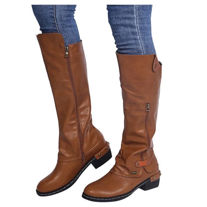 bottine talon carre femme
