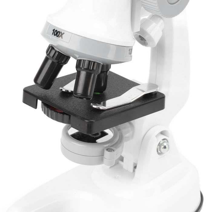 microscope pour juniors Microscope pour enfants 100X 600X 1200X Zoom LED  Kit de microscope scientifique pour enfants YH004