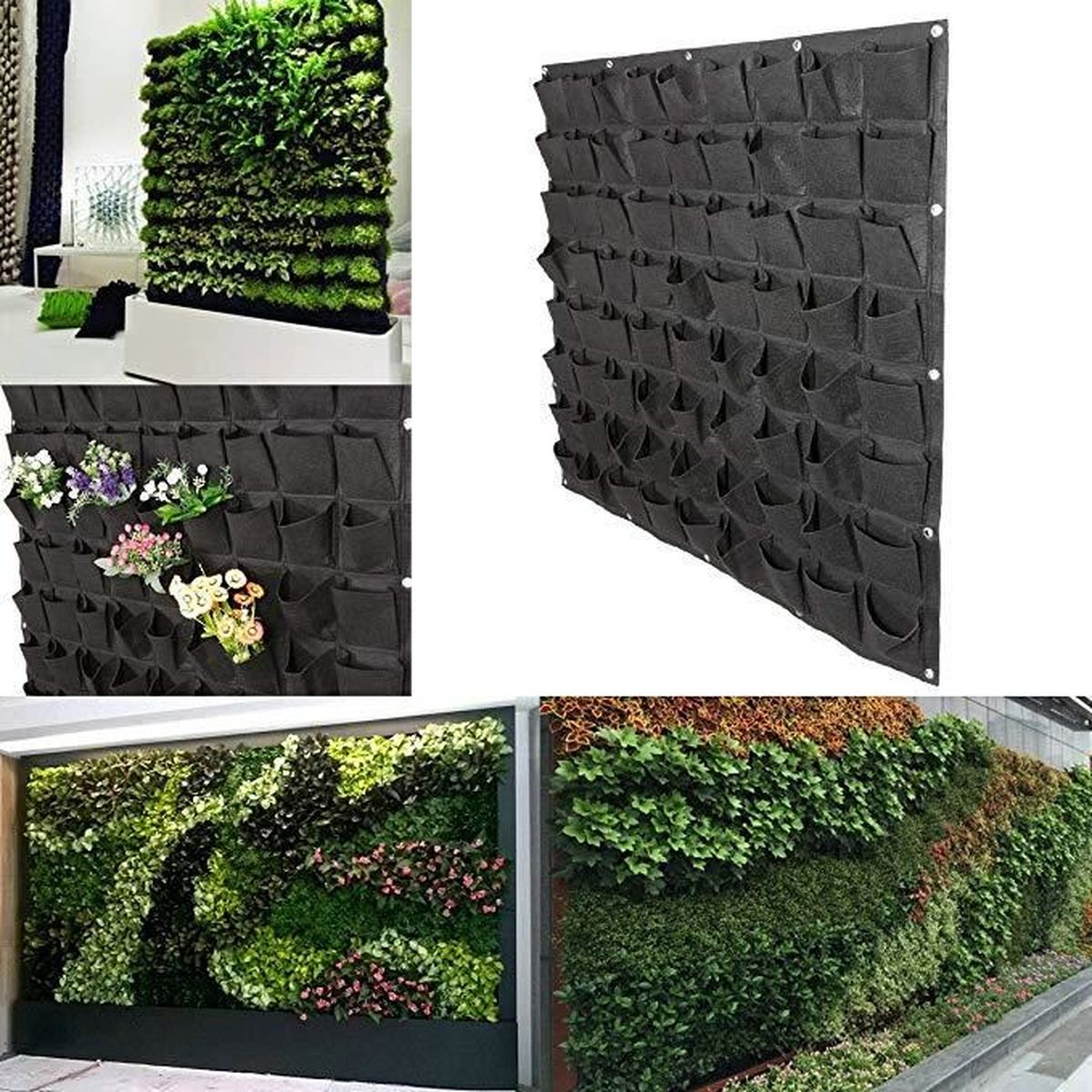 sacs a plantes jardin sac a plantes en feutre a suspendre mur vegetal feutre sacs de plantation a 4 poches mur horticole