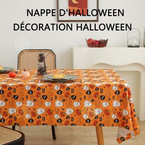 Nappe Halloween ATOSA 274x137 Cm Couleur Sang - Décoration De Table Pour Fête D'Halloween