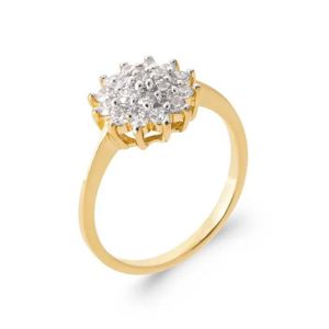 Bague Ancienne En Plaque Or - Taille 52 - Occasion - Style Vintage