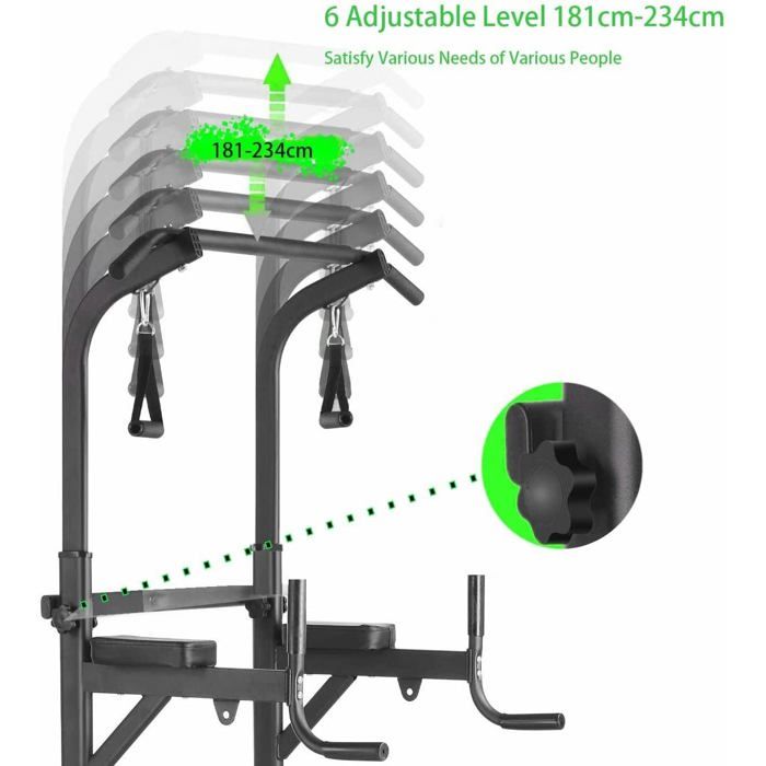 ONETWOFIT Tour D'alimentation Multifonction, Station De Traction Reglable En Hauteur Barre Dentrainement A Domicile Barre De Traction Station De Fitness Station De Musculation Ot130 ONETWOFIT Tour D'alimentation Multifonction, Station De Traction Reglable En Hauteur Barre Dentrainement A Domicile Barre De Traction Station De Fitness Station De Musculation Ot130