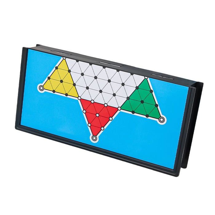 Jeu De Dames Chinoises Magnétique Portable – Plateau Pliable Pour 2 à 3 Joueurs, Voyage Ou Maison