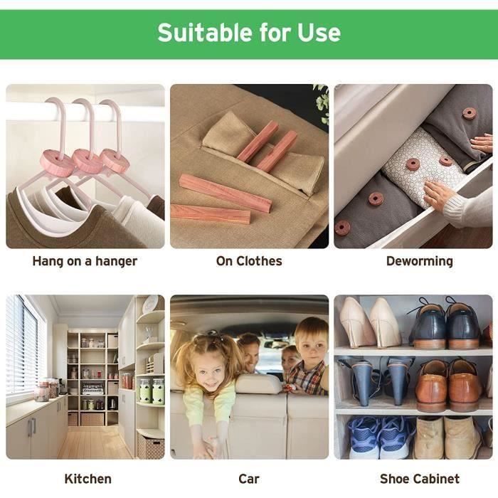 Plaquettes Au Bois De Cèdre (x 4) - Anti Mites De Vêtements - KAPO