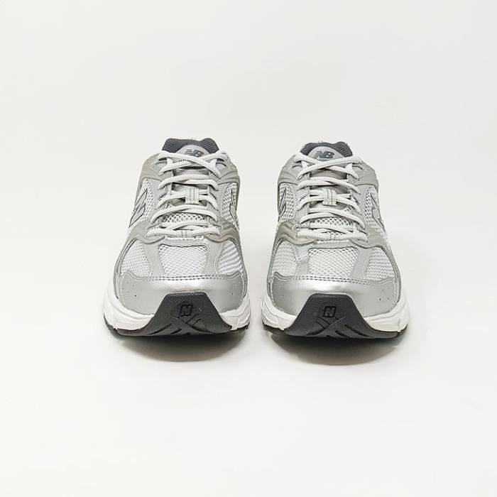 Baskets Homme NEW BALANCE 530 Argent Cuir Lacets Gris Cdiscount Chaussures