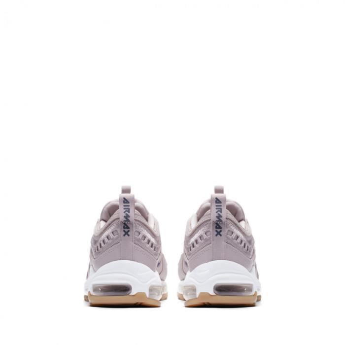 Basket Nike AIR MAX 97 Ultra 17 NIKE Femme Rose Blanc Lacets