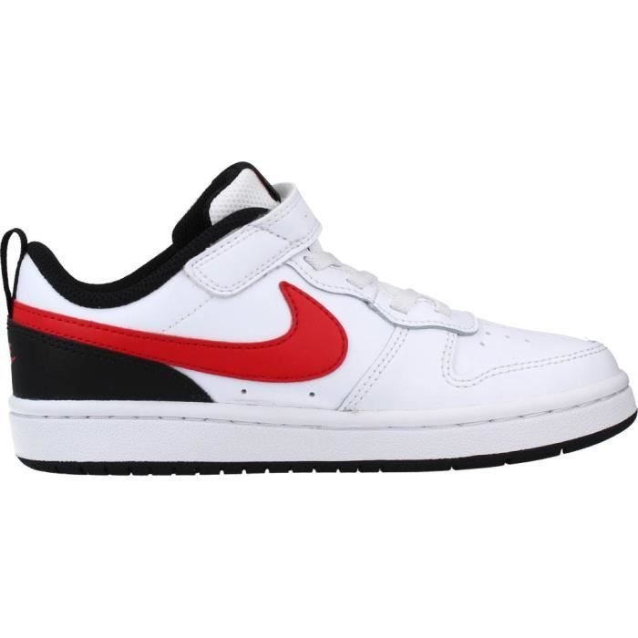 Basket Nike 93730 Blanc Enfant Gar on Lacets Textile Blanc