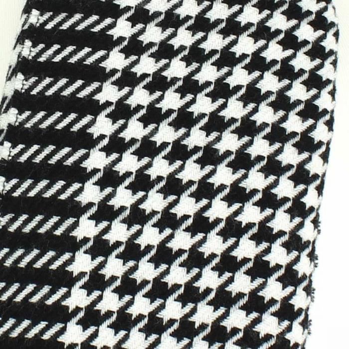 Echarpe noire motif carreaux homme - DistriCenter