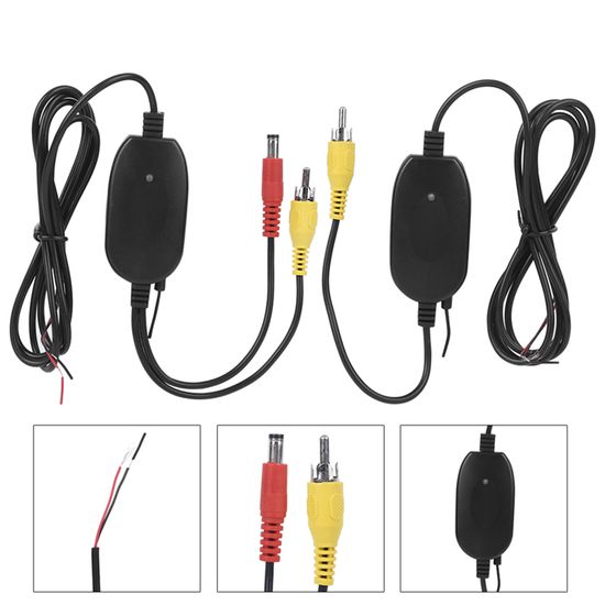Epronic Kit Émetteur Récepteur Sans Fil 2,4 GHz - Conversion Caméra Recul Filaire Vers Sans Fil - 12V