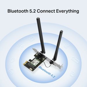 LES® Carte sans fil 2.4G Bluetooth WIFI, 2 en 1 pour mini logement pour