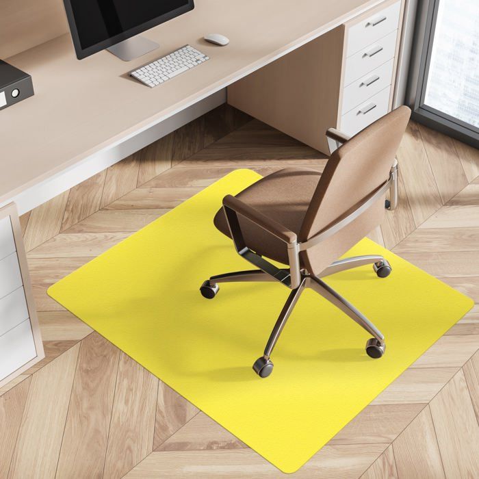 Hixingo Tapis Chaise Bureau Antidérapant 120x180cm Beige Marron - Protection Sol Bois Carrelage