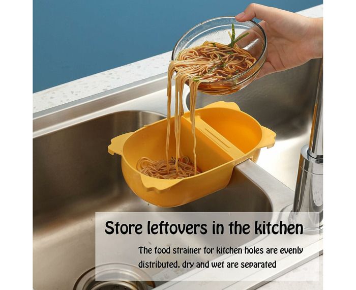 Fulenyi Passoire Pour Cuisine | Filtre D'évier En Acier Inoxydable Avec Poignée | Restes Déchets Alimentaires, Collecteur Alimentaire, Filtre à Ordures, égouttoir Cuisine Multifonction