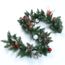 Guirlande De Noël Sapin Pomme De Pin Arc Rouge Fruits Rouges