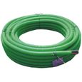 Jardibric - Gaine Annelées, Protection de Câbles Téléphonique PE Polyéthylène Vert (Ø 40 mm x 25 mètres)-0