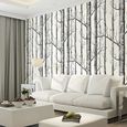 Papier peint bouleau papier peint décoratif moderne forêt bois papier peint chambre salon belle-0