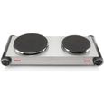 Plaque de cuisson Tristar - Double plaque de cuisson en inox posable - 2 brûleurs - 2500W - Garantie 2 ans-0
