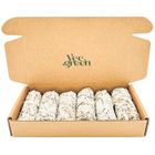VEEGREEN Sauge Blanche x6 baton de purification à bruler, encens naturel, smudge fait main, Sauge de californie, Salvia apiana.