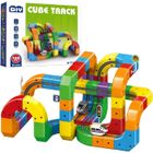 PIMPIMSKY Circuit Voiture Flexible 123Pcs Train Électrique Rechargeable Piste Modulaire Magnétique DIY Avec Boucle 360° Rampes Et Assemblage