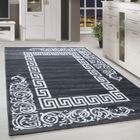 Homebyhome Tapis de Salon Design Méandres Gris 120x170 cm Moderne Tapis Moelleux