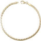 Bracelet Or Jaune Véritable - Maille Haricot - L'ATELIER D'AZUR - Femme