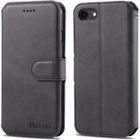 MSK Coque iPhone 8, Etui Portefeuille en Cuir PU Premium Flip Cover avec Stand Housse pour iPhone 8 - Noir