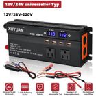 WELAN convertisseur 12v 220v 3000w écran LCD transformateur Onduleur Transformateur avec Allume Cigare Prise Electrique