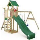 Aire de jeux Wickey Multiflyer Light avec balançoire et toboggan vert