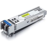 1G SFP LX Monomode Mini-Gbic Module, 1000Base-LX SFP LC Transceiver, Compatible pour Cisco GLC-LH-SMD, Meraki, Ubiquiti UF-SM-[650]