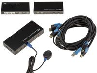 Boitier de Partage KVM Switch Automatique Souris Clavier Ecran sur 2 PC - HDMI (Image + Son) / USB - Controle A Distance