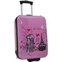 Valise Cabine 2 roues Fille MADISSON - Rose