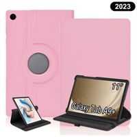 Coque pour Samsung Galaxy Tab A9+ (11") - 2023 - Rotation 360° Housse tablette pour Samsung Galaxy Tab A9 Plus [X210/215/216], Rose