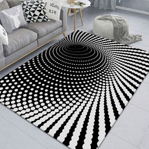 TAPIS tapis enfant tapis de chambre tapis couloir tapis cuisine Tapis d'illusion de Vortex 3D,moquette de sol pour - 60x90cm 24x35inch -G