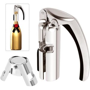 Tire-Bouchon Champagne FutureHight - Levier Facile Pour Personnes Âgées Ou Mains Faibles - Inox