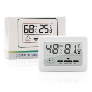THERMO - HYGROMÈTRE Lot Thermomètre Intérieur Maison - Mini Lcd Digita