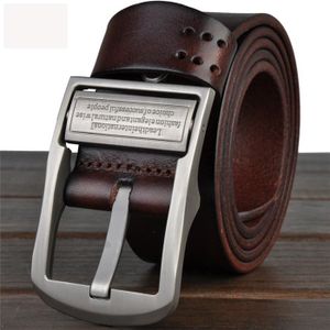 CEINTURE ET BOUCLE Luxe Ceinture homme décontractée large - marron