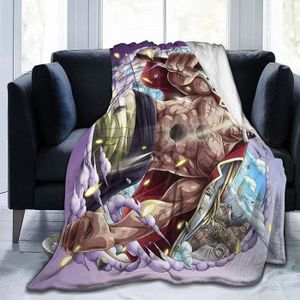 COUVERTURE - PLAID Couverture en laine pour lit et canapé - Anime une pièce - Barbe blanche - Super chaud et doux - 60X50 pouces