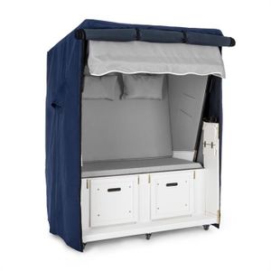 Housse De Protection Imperméable Pour Meubles De Jardin 130x80x70 Cm - Anti-UV, Avec Sangle Coupe-Vent