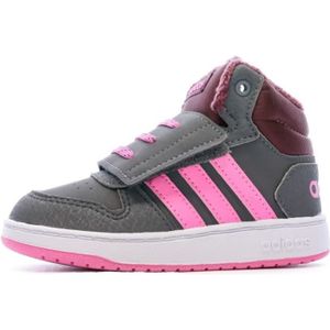 BASKET Baskets Grises Fille Adidas Hoops Mid 2.0 I - ADIDAS ORIGINALS - Textile - Scratch - Enfant