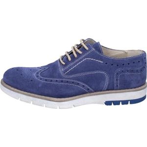 chaussure daim bleu