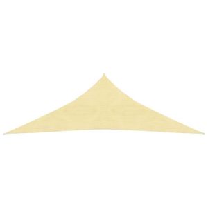 VOILE D'OMBRAGE FOR Voile d'ombrage 160 g-m² Beige 5x5x6 m PEHD - Qqmora - DRG100873