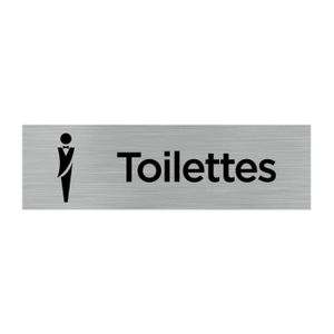 PANNEAU EXTÉRIEUR PLAQUE DE PORTE TOILETTES HOMMES (Q0061) - Plaque 