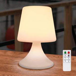 LAMPE A POSER GGOO Lampe de Table Extérieure Gradable RGB Lampe de Table Sans Fil 8 Couleurs avec Télécommande Portable Lampe de Table pour Ex314