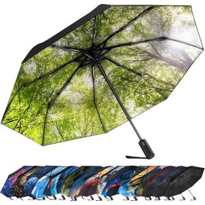 PARAPLUIE Parapluie de voyage coupe-vent, protection solaire, protection UV, parapluie de golf, motif 3D, parapluie pliant portable pou[Y3046]