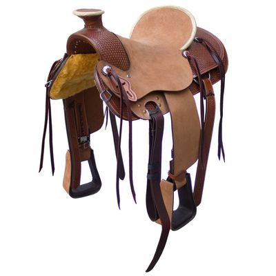 Selle et tapis de selle vidaXL Selle, bridon et col de poitrine Cuir