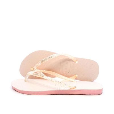 Tongs Rose Fille Havaianas Slim Glitter Flourish
