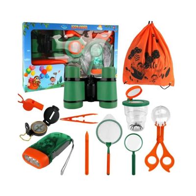 Kit d'exploration - Enfant - 11 pièces - Jumelles, Boussole, Loupe - Pour les 3-12 ans - Extérieur - Jeux - Jouets Kit d'exploration - Enfant - 11 pièces - Jumelles, Boussole, Loupe - Pour les 3-12 ans - Extérieur - Jeux - Jouets