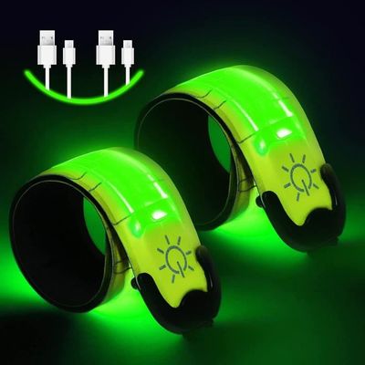 HUIOP Sports de plein air LED Sécurité nocturne Bracelet réfléchissant pour cyclisme, randonnée, course à pied HUIOP Sports de plein air LED Sécurité nocturne Bracelet réfléchissant pour cyclisme, randonnée, course à pied