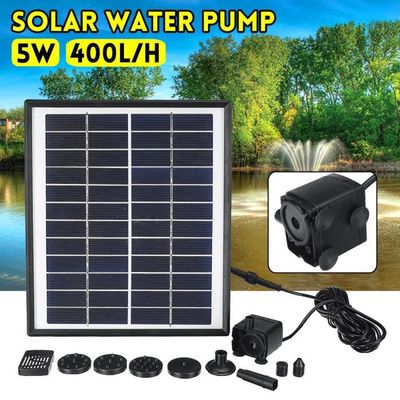 Pompe à Air Solaire Pour Bassin - Panneau 2.5W, Bulles 0.6L/min - Lancoon