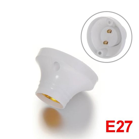 Supports De Prise E12 Pour Ampoules LED - Lot De 3 Avec Vis (Uxcell, Neuf)